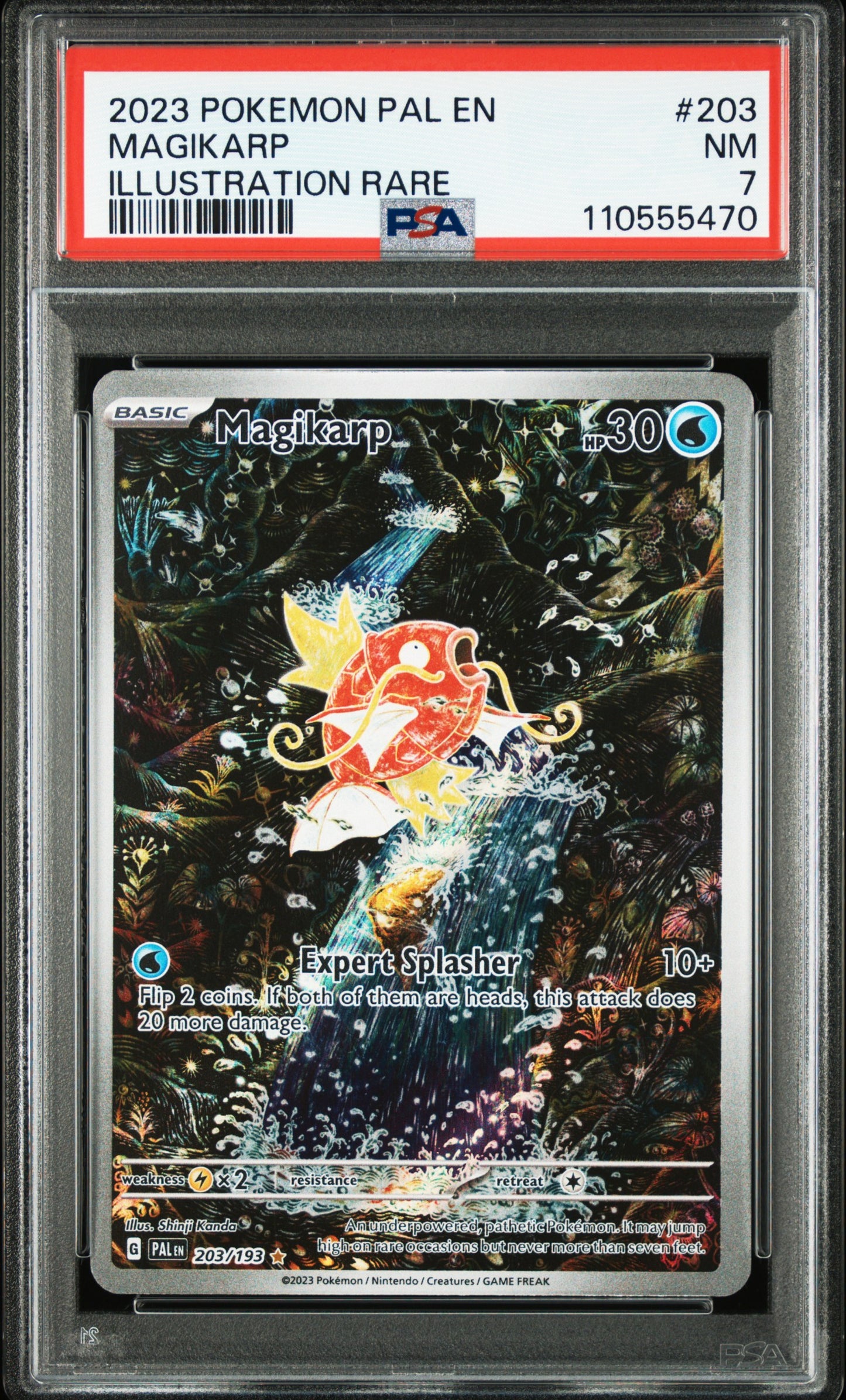 2023 Magikarp Illustration Rare Paldea Evolved Ingles PSA 7 NM-MT