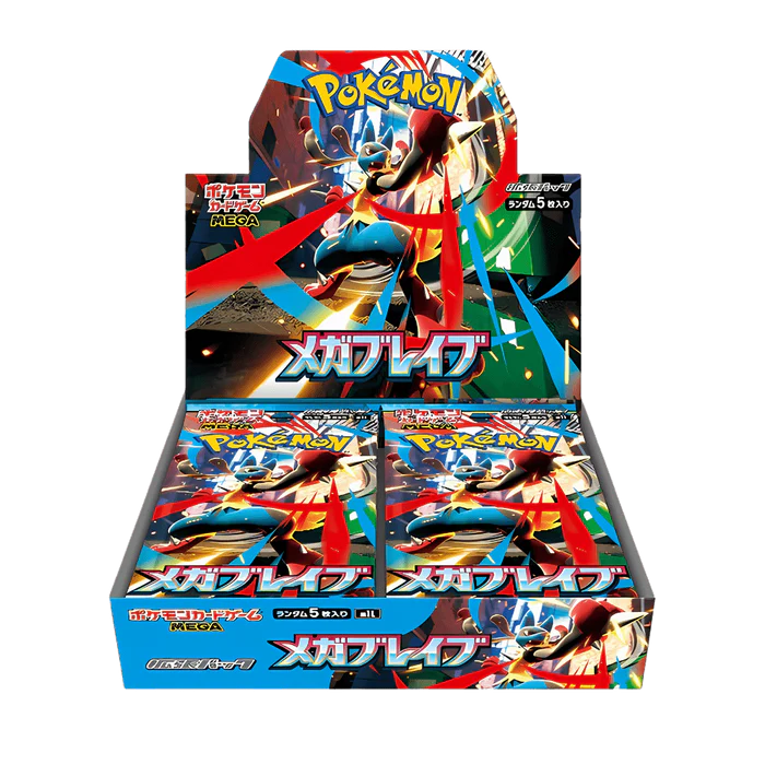 Caja de Sobres Pokemon Mega Brave Booster Box - Incluye Envio