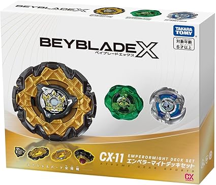 Takara Tomy BEYBLADE X Beyblade X CX-11 Emperor Mite Deck Set