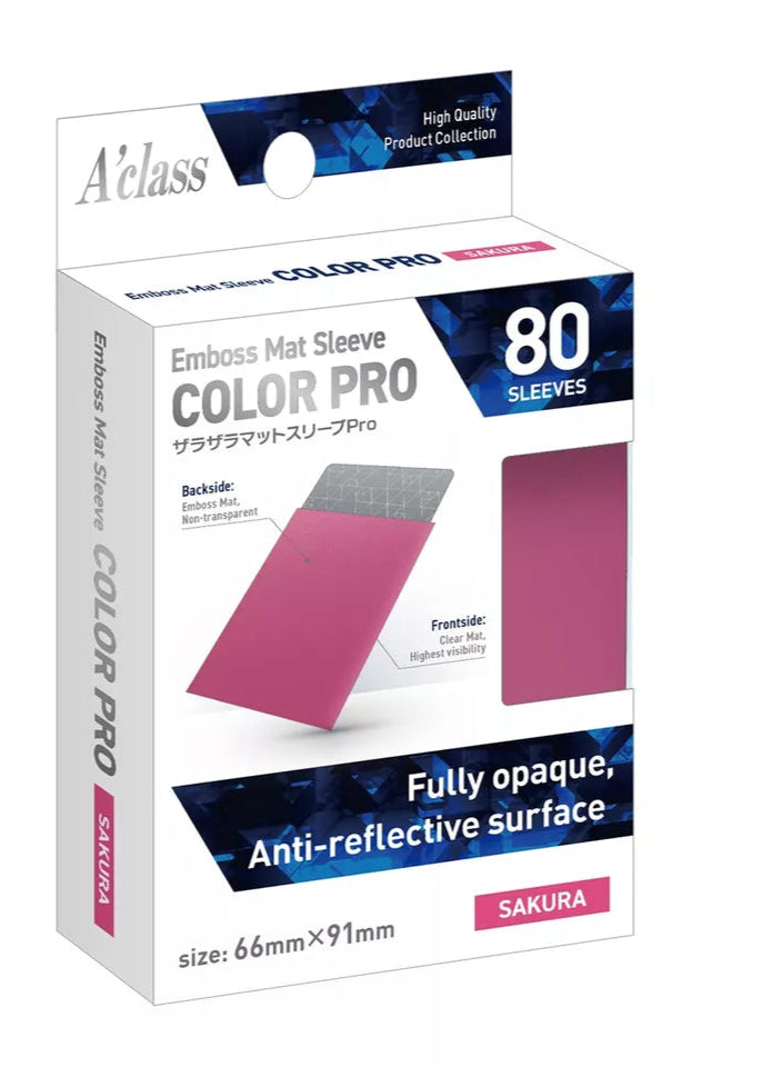 Protectores Aclass doble matte color Sakura (66 x 91 mm)