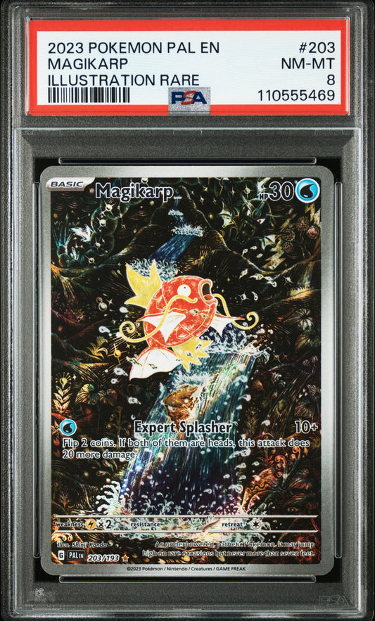 2023 Magikarp Illustration Rare Paldea Evolved Ingles PSA 8 NM-MT